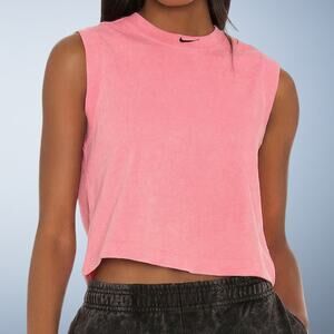 Nike Acid Wash Retro Muscle Tank Cropped Sunset Pulse Hot Pink XL